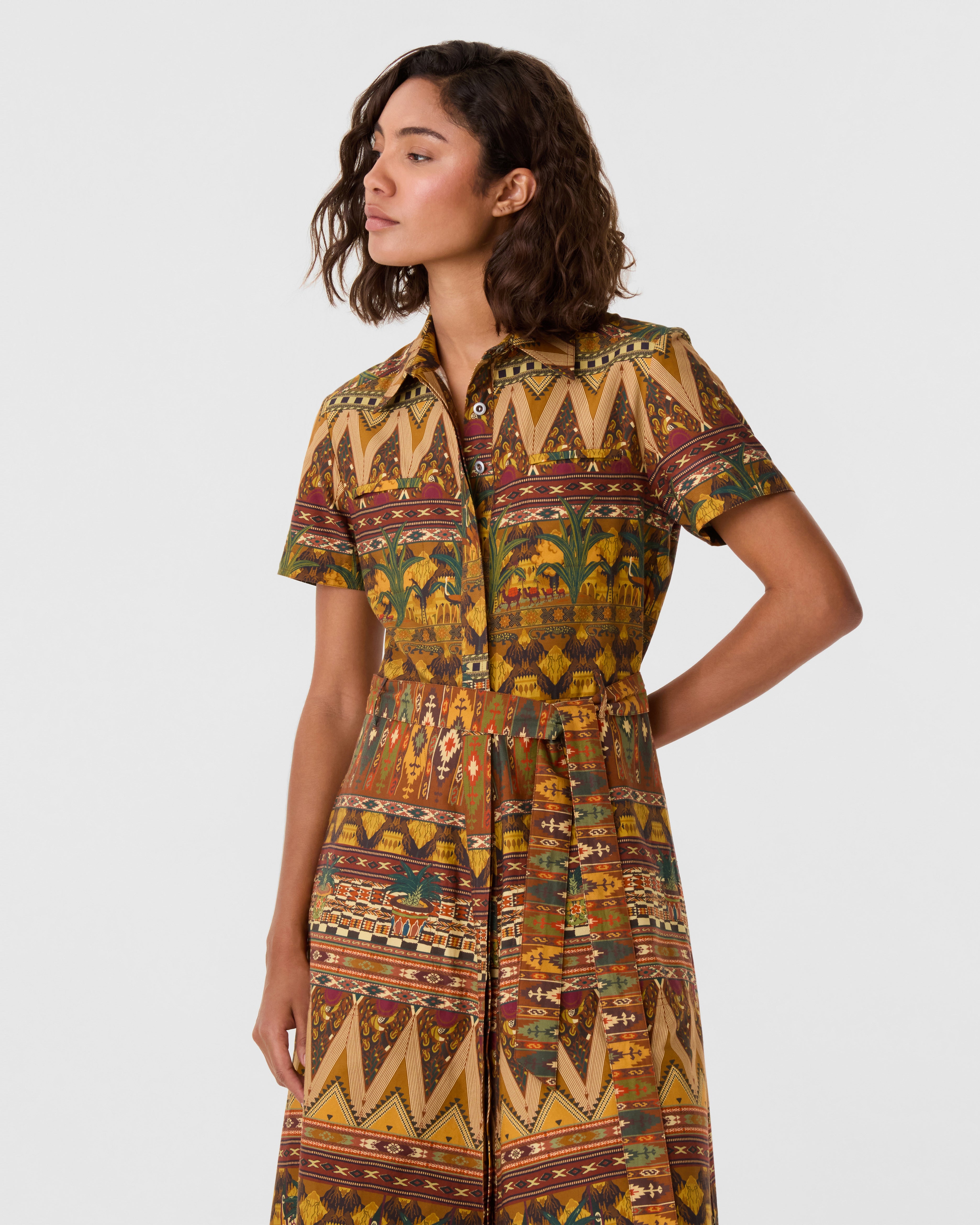 Giselle Dress in Desert Print