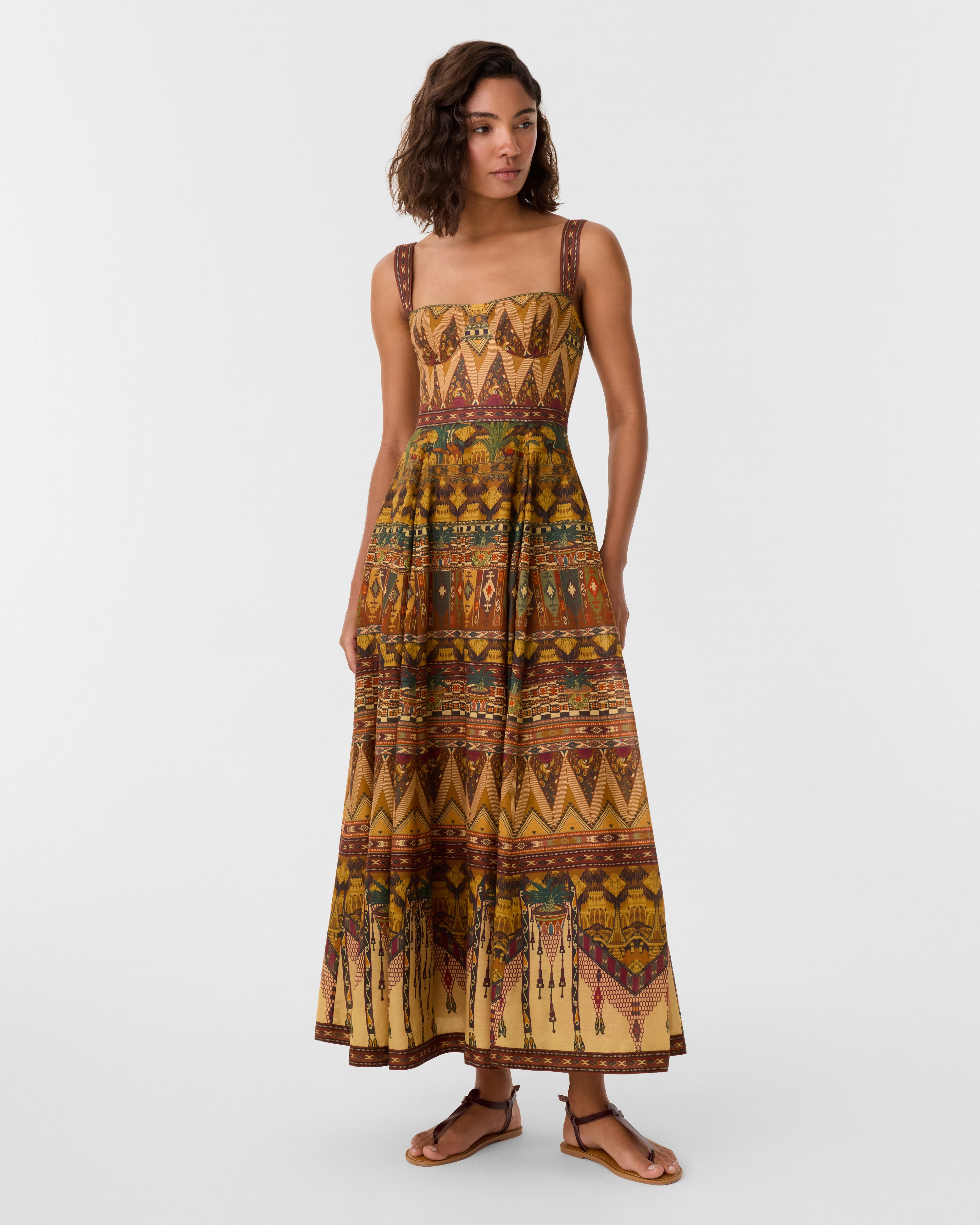 Valya Dress in Desert Print