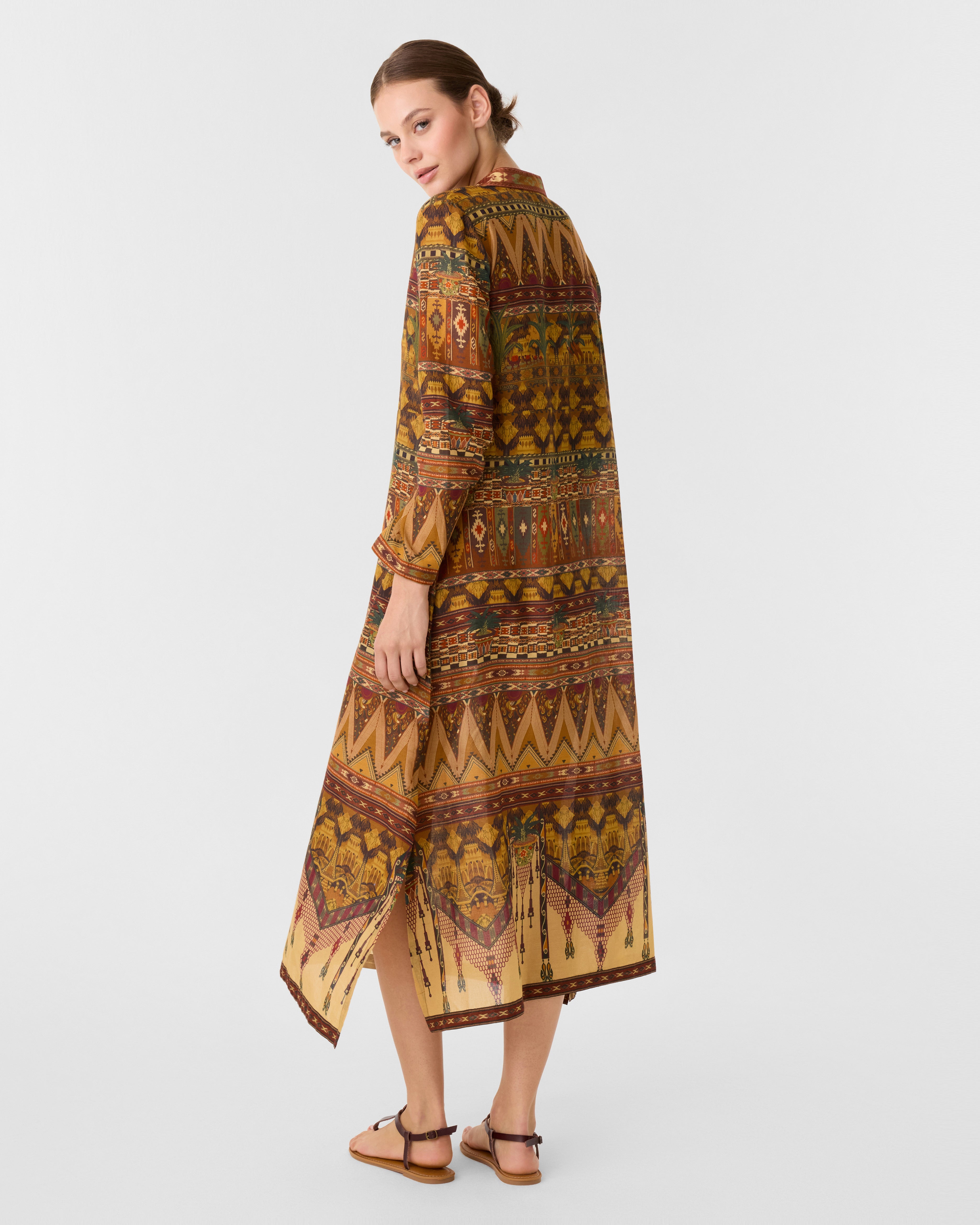 Giada Caftan in Desert Print