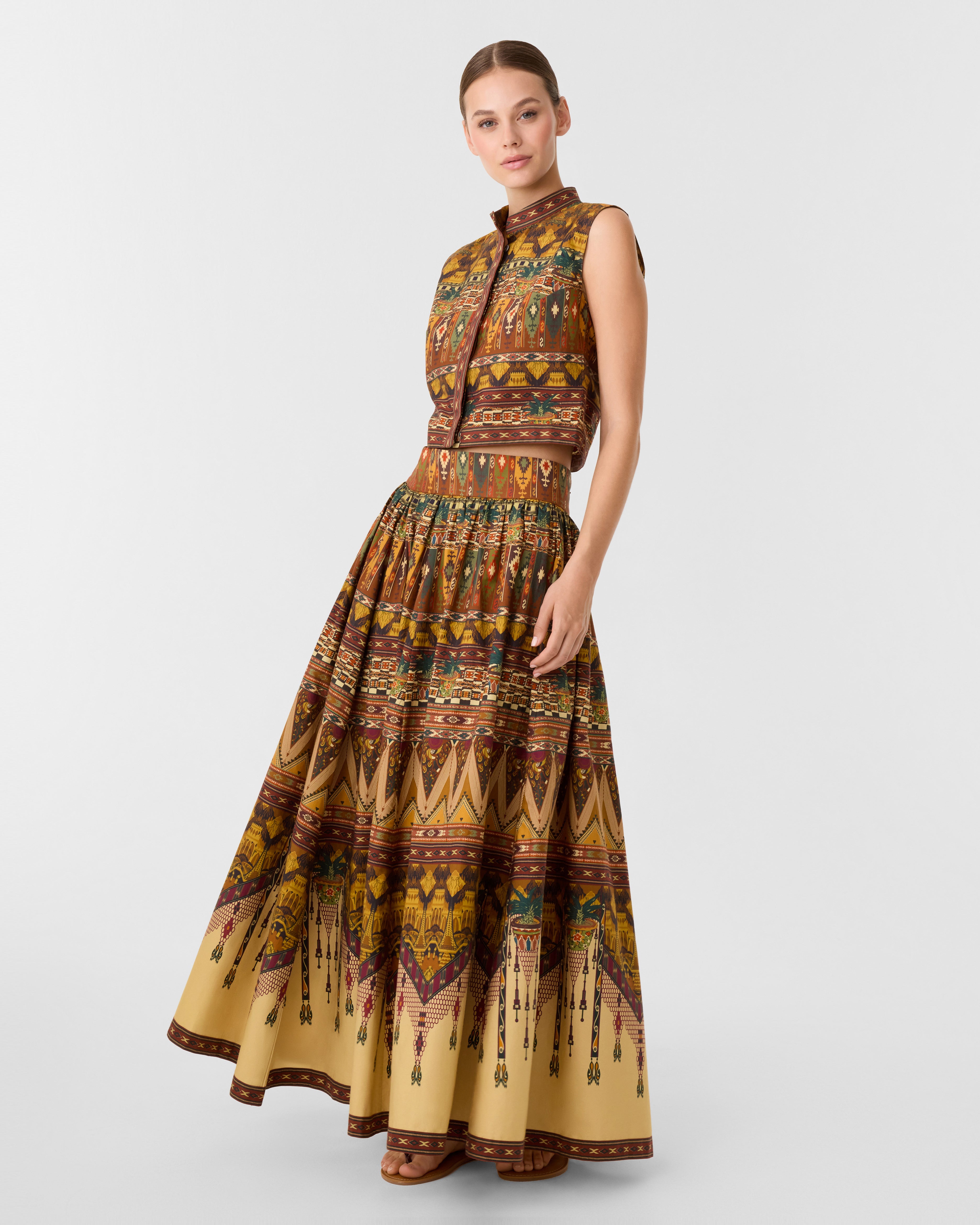 Ombretta Skirt in Desert Print