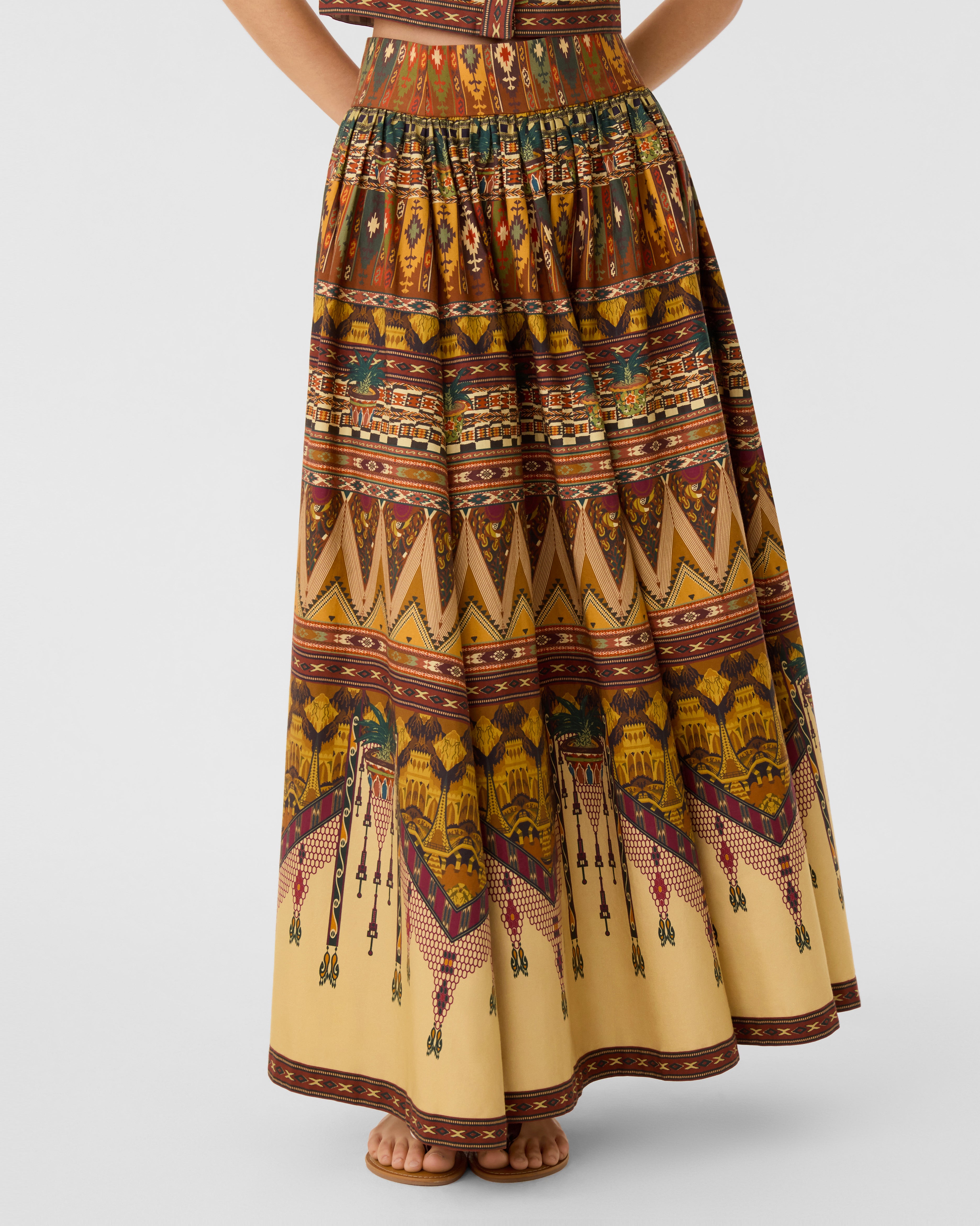 Ombretta Skirt in Desert Print