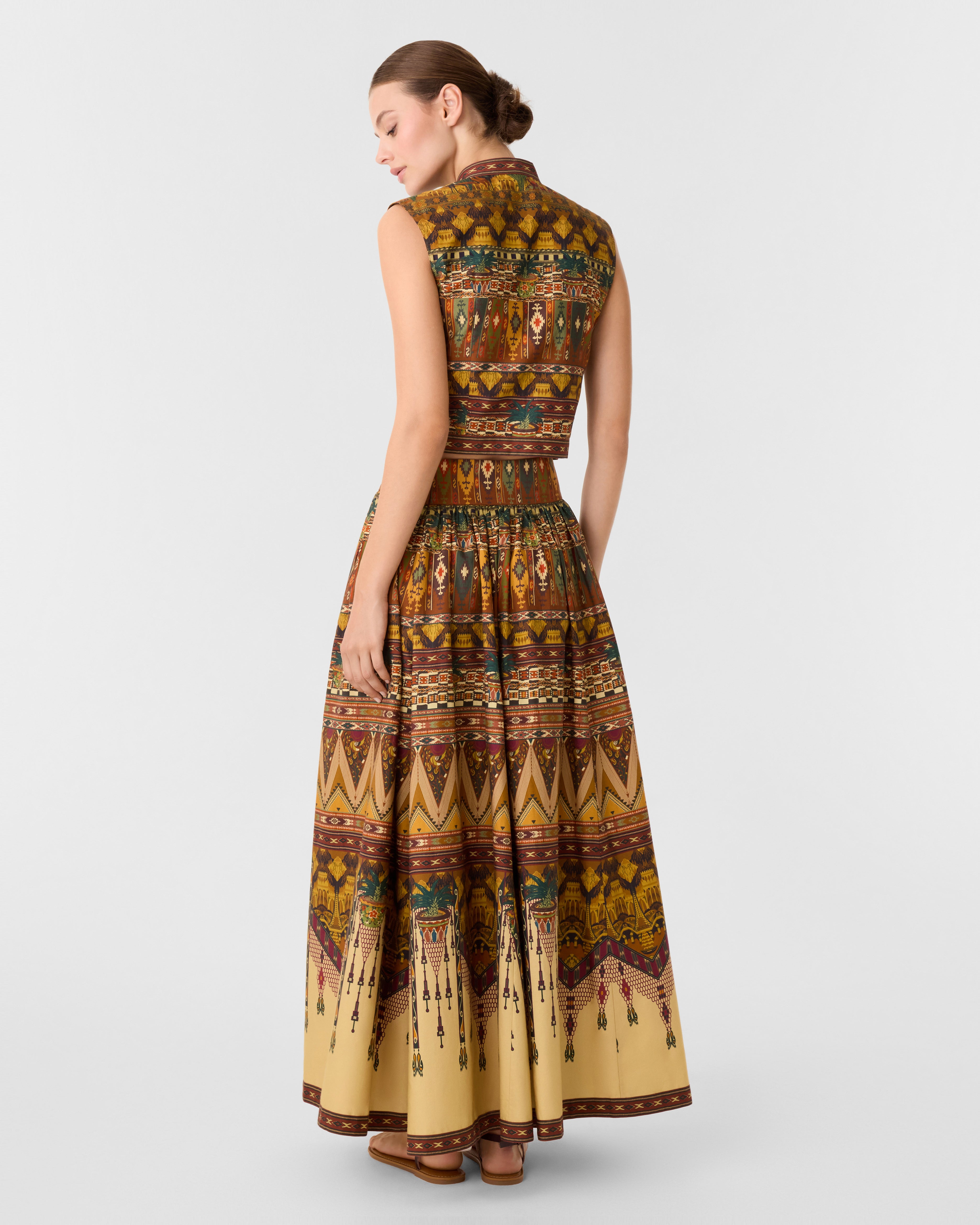 Ombretta Skirt in Desert Print