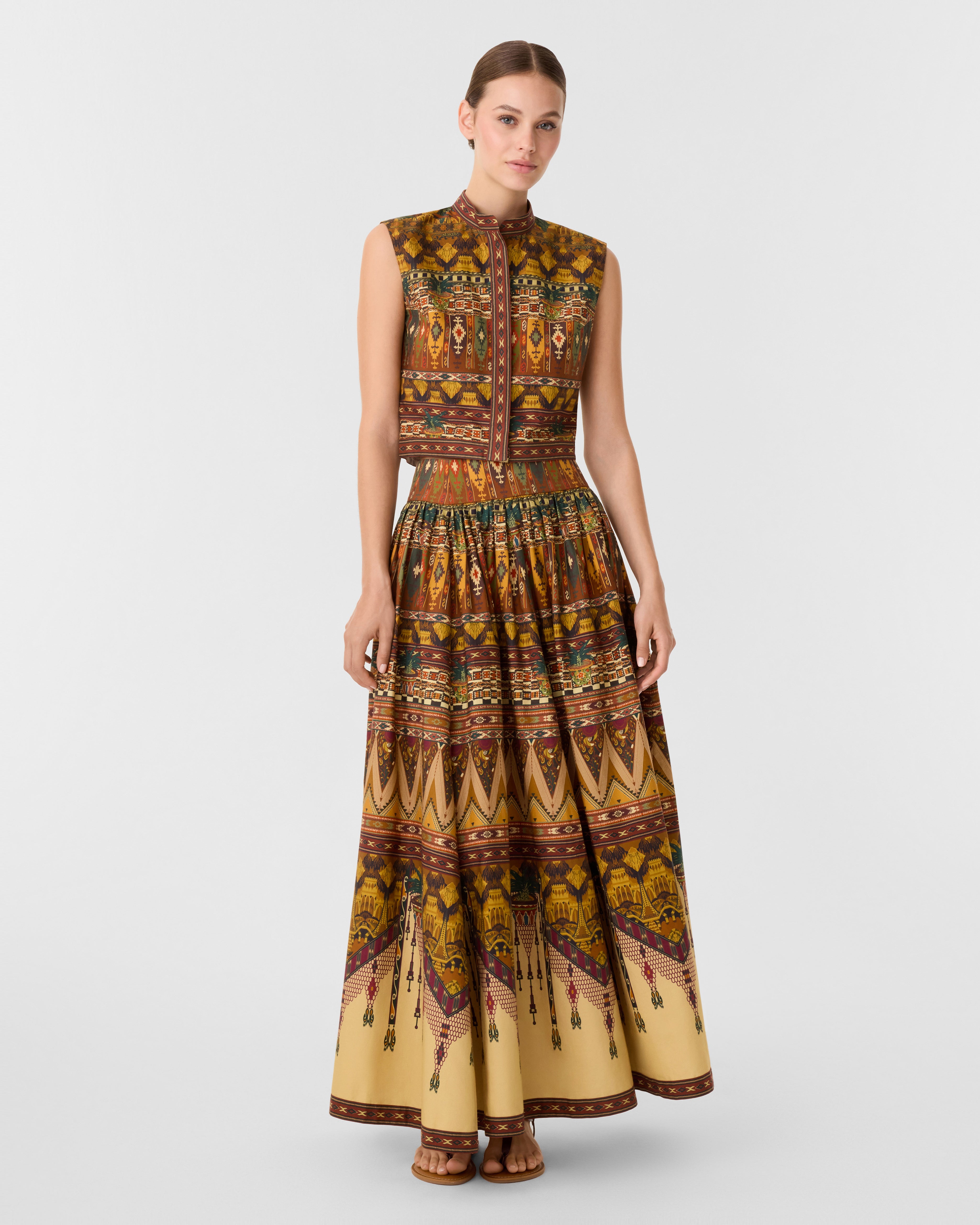 Andorra Top in Desert Print