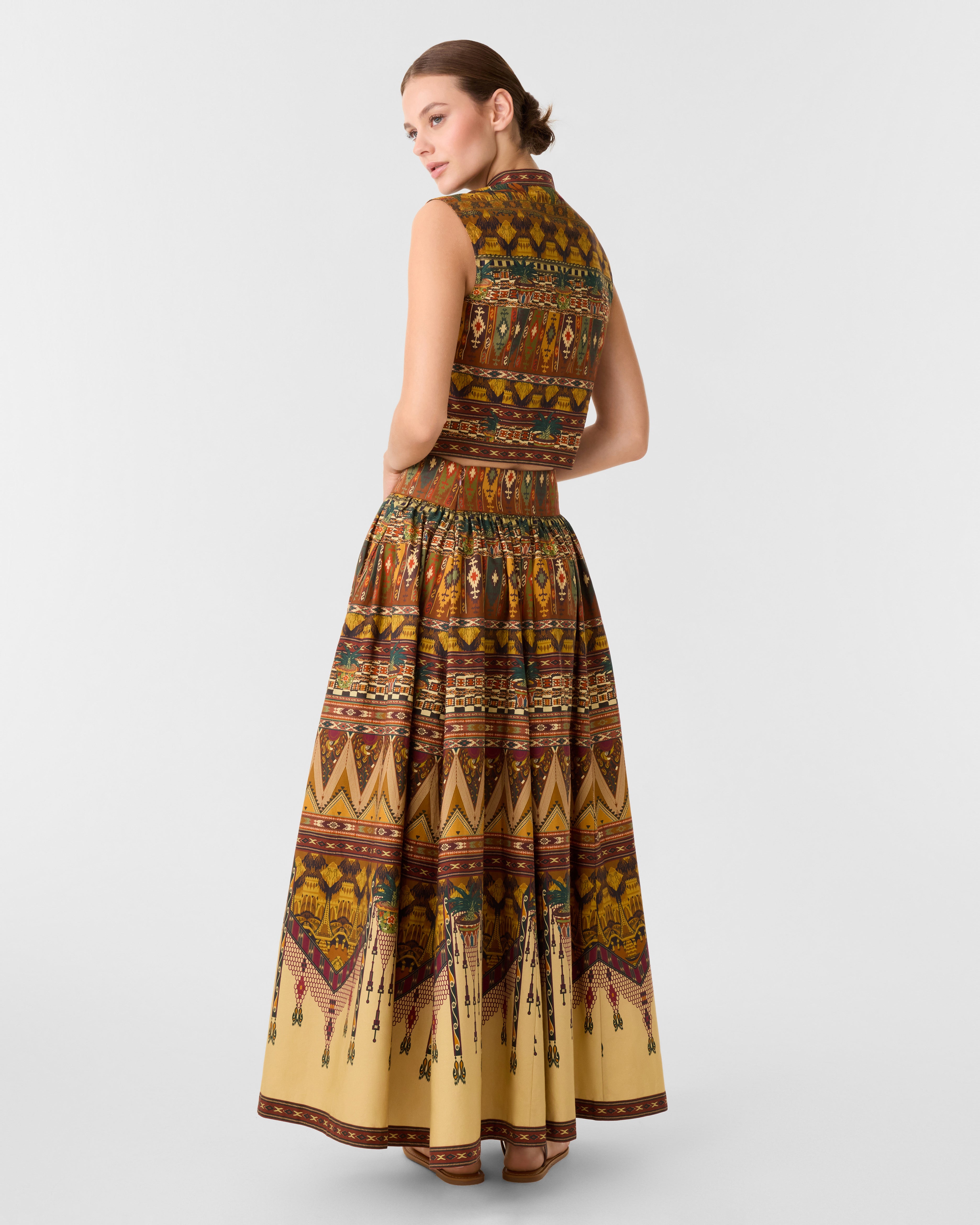Andorra Top in Desert Print