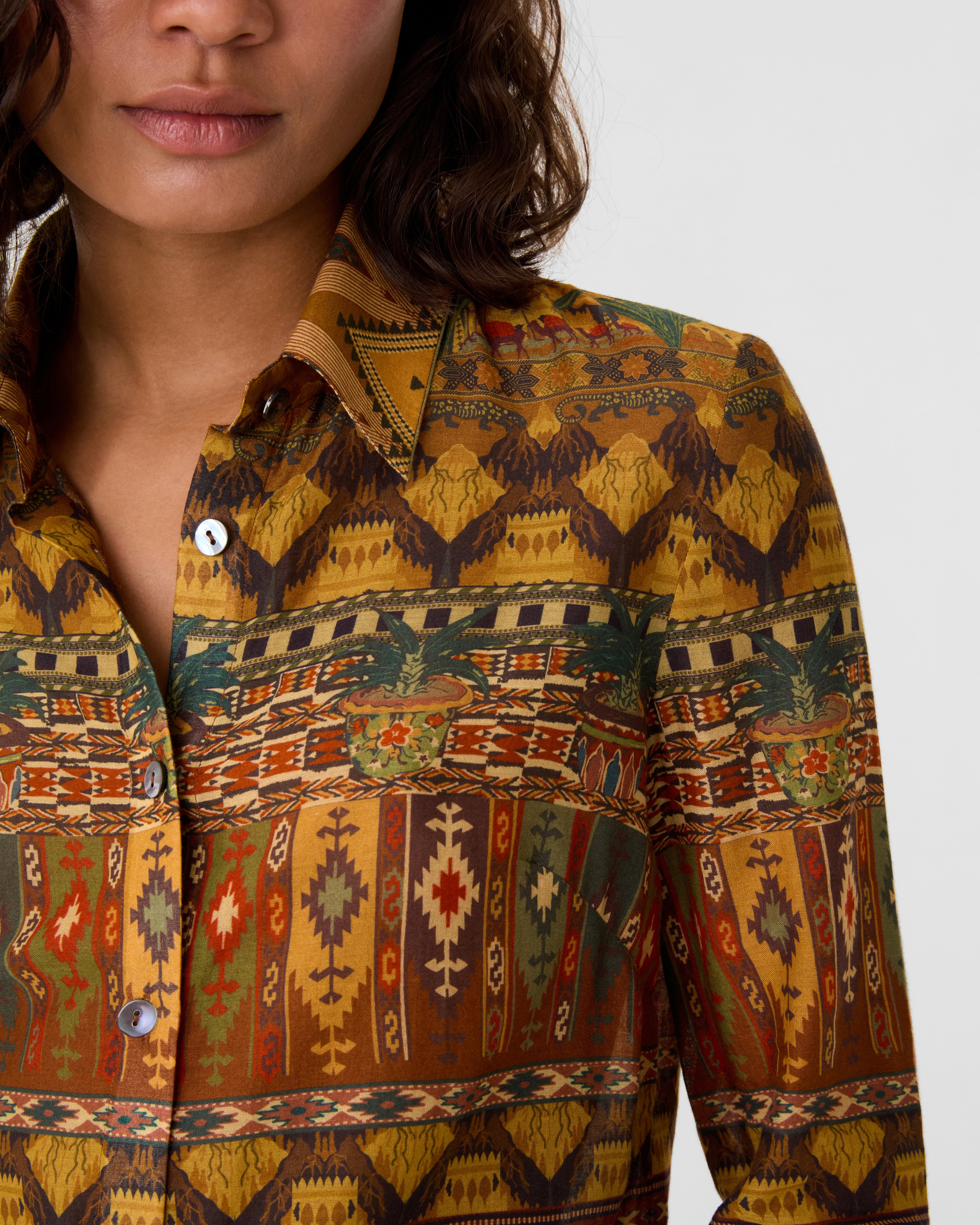 Patricia Shirt in Desert Print