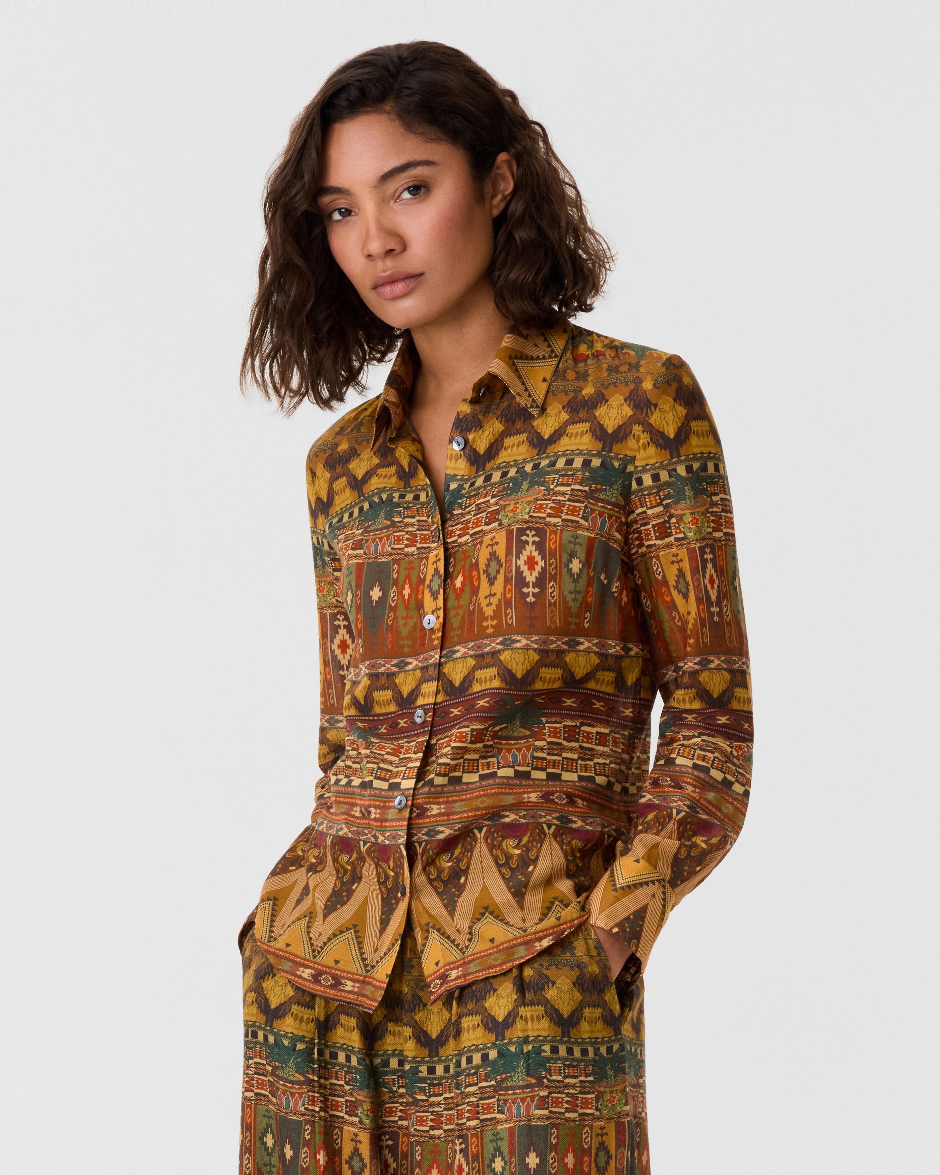 Patricia Shirt in Desert Print