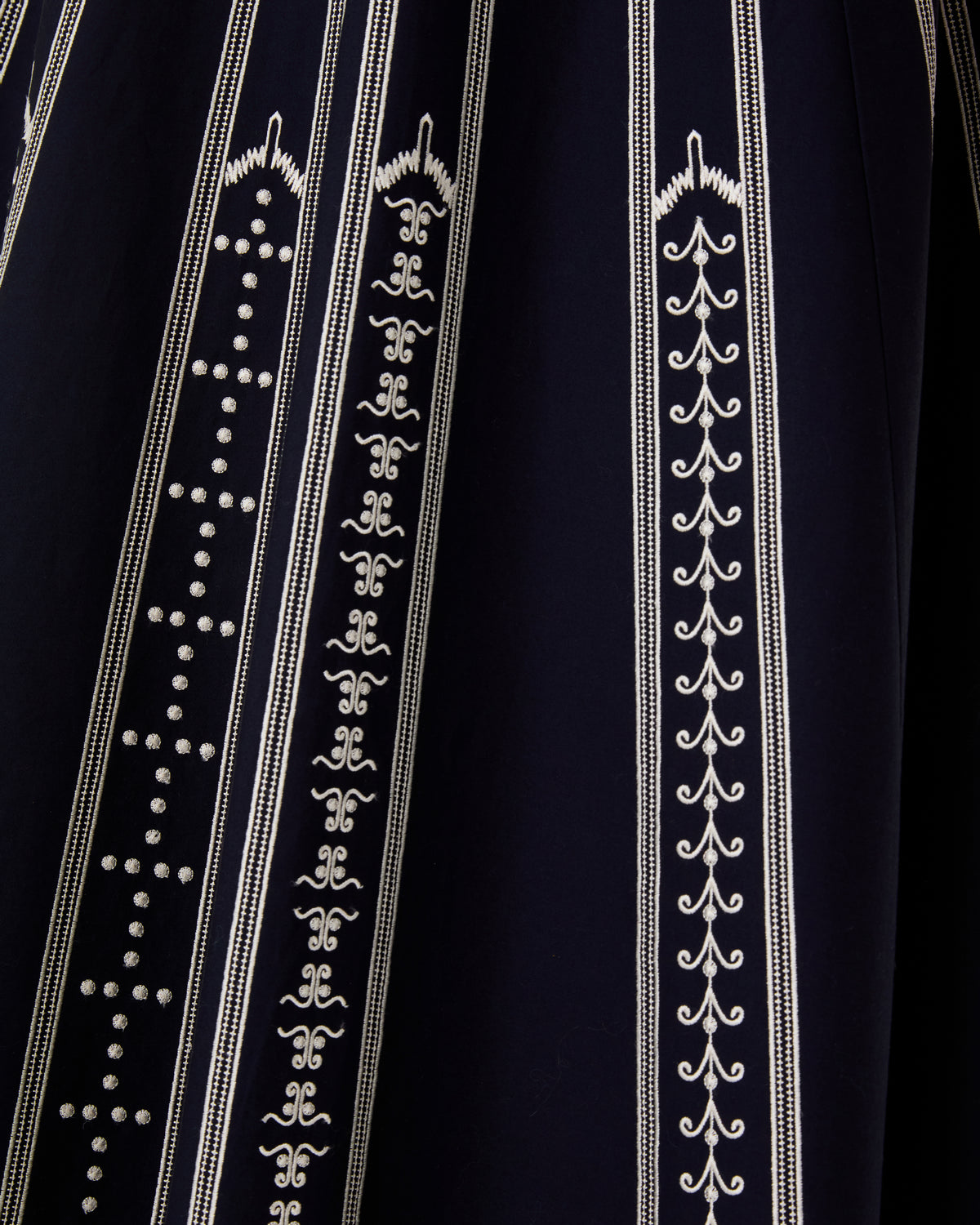 Soraya Dress with Greek Mask Embroidery