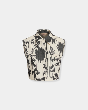 Caterina Top in Ikat Blossom