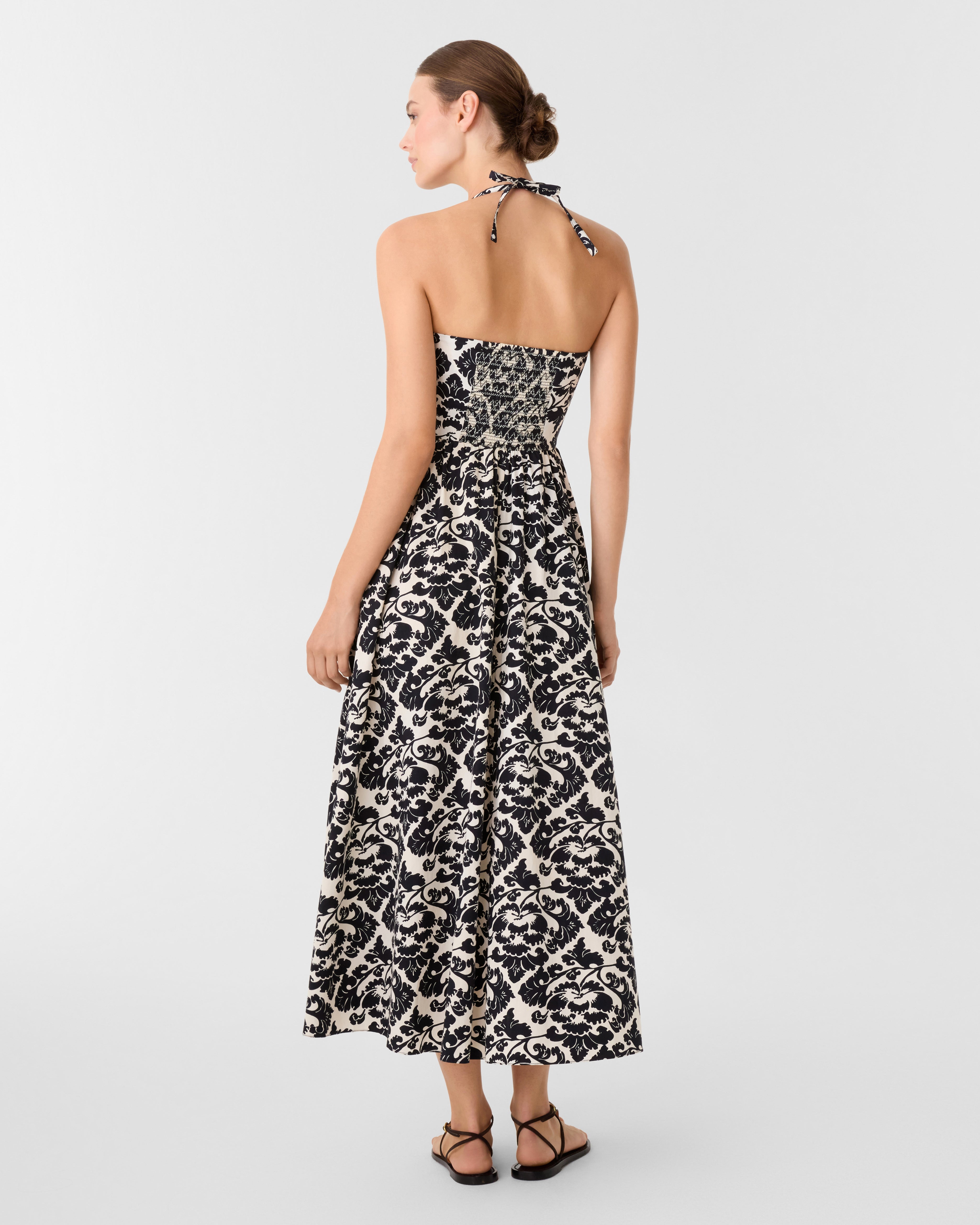 Johanna Dress in Lotus Flower Print