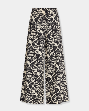 Adele Trousers in Lotus Flower Print