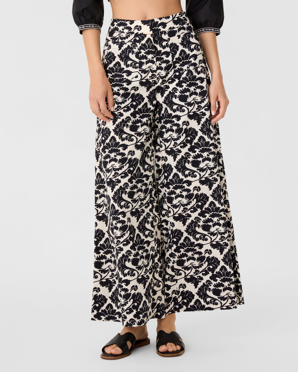Adele Trousers in Lotus Flower Print