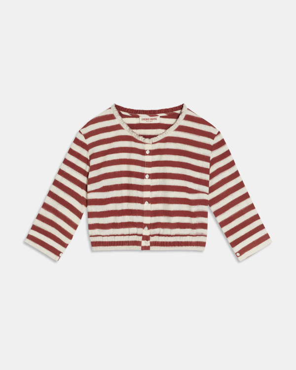 Rosei Ikat Stripes Top Tabacco