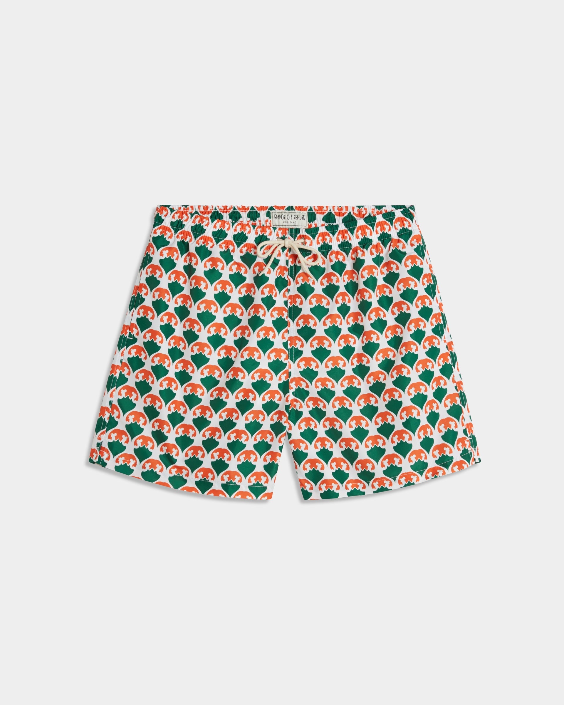 Siren Swim Trunks Green Orange
