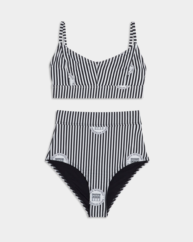 Pia Bikini Monogram Striped