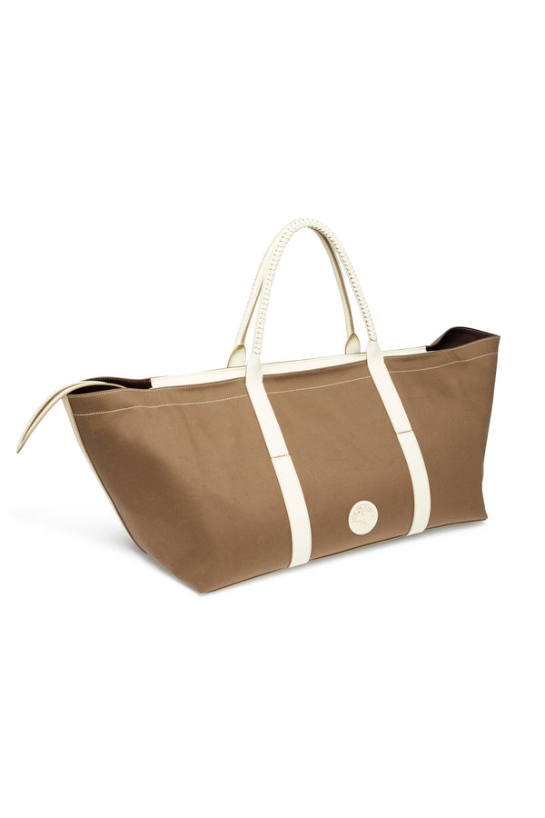 Metier For Le Sirenuse Rousseau Carry-All Mushroom  White Sand